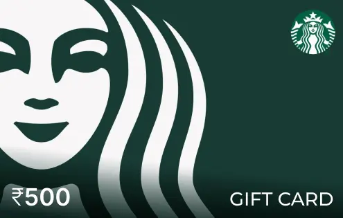 Starbucks 500 INR Starbucks 500 INR