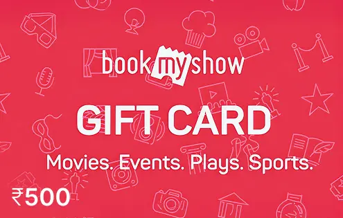 Bookmyshow 500 INR Bookmyshow 500 INR