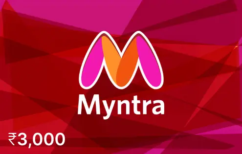 Myntra 3000 INR Myntra 3000 INR